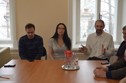 Слева &ndash; направо: В. Авченко, В. Шелленберг, М. Тарковский.